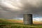 Industrial grain silo from wheat farm in the Palouse Washington State