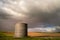 Industrial grain silo from wheat farm in the Palouse Washington State
