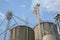 Industrial grain silos