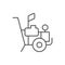 Industrial high pressure washer icon