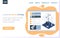 Industrial internet of things landing page template. Smart alternative power green energy production