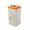 Industrial lead acid battery on white