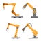 Industrial mechanical arms for assembly and manufacture