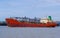 Industrial oil and chemical commercial tanker ship