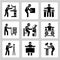 Industrial people icons