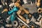 Industrial photo. Old vintage rusty and metal fittings, iron and steel screw. Bolts, hardware collection background. Assorted coll