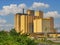 Industrial Plant grain silos cereals in Solvesborg Sweden Scania