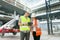 Industrial portrait of male and female construction engineers