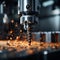 Industrial precision Milling and drilling equipment in mechanical engineering