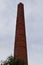 Industrial red bricks chimney france