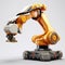 Industrial Robot In Action Photorealistic 3d Rendering With Precisionism