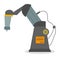Industrial robot with needle, robotic mechanism, device for automatic production, factory equipment