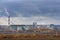 Industrial russian autmn cityscape