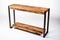 Industrial Rustic Console Table: Reclaimed Wood and Metal Merge in Modern Harmony