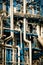 Industrial scene: refinery piping details