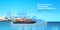 Industrial sea port cargo logistics container import export freight ship crane water delivery transportation concept