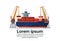 Industrial sea port freight ship cargo crane logistics container loading water delivery transportation concept