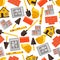 Industrial seamless pattern with housing