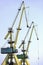 Industrial shipping cranes