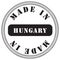 Industrial stamp - made in Hungary