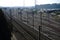 Industrial state view Cacia Aveiro Portugal rail track
