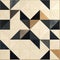 Industrial Triangle Pattern In Beige And Black: A Modern Masterpiece