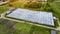 Industrial vegetable growing in greenhouses top view