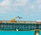 Industrial vehicle on a bridge in Florida Keys