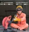 Industrial workers inspect cut steel to the size required by customers