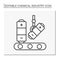 Industrialization line icon