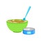 Industrical Canned Puree In Bowl Supplemental Baby Food Products Allowed For First Complementary Feeding Of Small Child