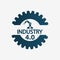 Industry 4.0 icon,factory,technology concept.vector illustration