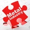 Industry concept: Metal Industry on puzzle background