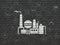 Industry concept: Oil And Gas Indusry on wall background