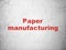 Industry concept: Paper Manufacturing on wall background