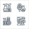 industry line icons. linear set. quality vector line set such as engineer, safety, research