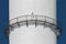 Industry observation high safety deck outdoor view tower pipe industrial structure outside round