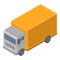 Industry truck icon, isometric style