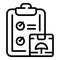 Industry water delivery icon outline vector. Service truck