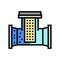 industry water filter color icon vector illustration