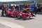 Indy Car open wheel race car testing