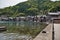 Ine no funaya. The well-known boathouses in the inlet of Ine town.