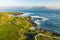 Ineuran Bay coast and cliffs, Malin Head, Ireland\\\'s northernmost point, famous Wild Atlantic Way, spectacular coastal route.