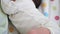 Infancy, childhood, medicine and health, pediatrics concept - close up panoramic shot of newborn dark caucasian baby in