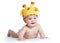 Infant baby boy weared giraffe hat