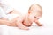 Infant back massage