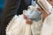 Infant baptism. Christening the baby at the Orthodox church
