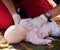 Infant dummy first aid training