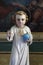 Infant Jesus of Prague, statue on the altar of St. Valentine in the church of St. Anthony the Hermit in Slavetic, Croatia