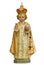 Infant Jesus of Prague statue isolated